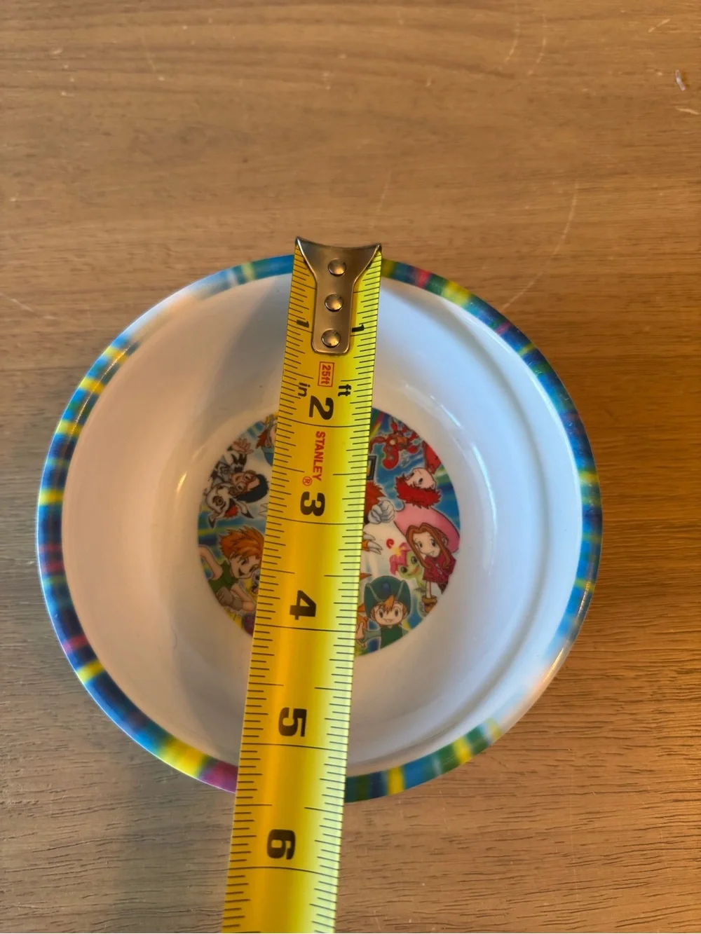 Vintage Y2K Digimon Kids Plastic Bowl